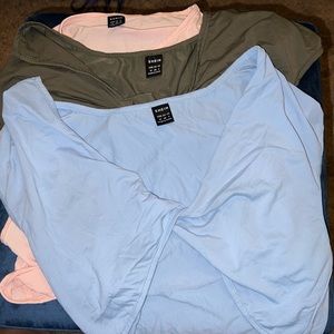 SHEIN - twist front crop top